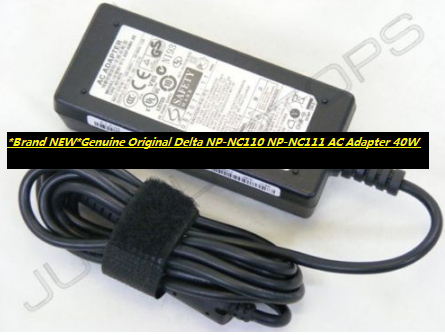 *Brand NEW*Genuine Original Delta NP-NC110 NP-NC111 AC Adapter 40W Power Supply Charger